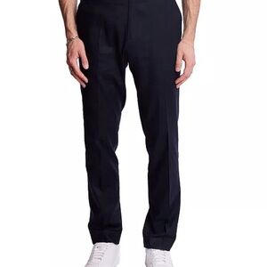 Paisley & Gray Men’s slim fit Solid Navy Linen Pants